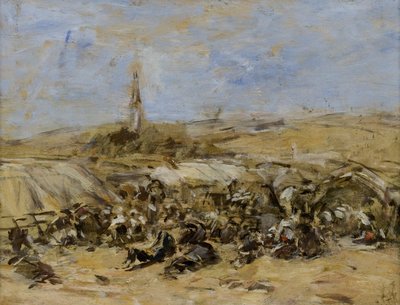 Ste-Anne-La-Paludの恩赦 作： Eugene Louis Boudin